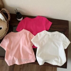 3 pcs set top minimaliste coton