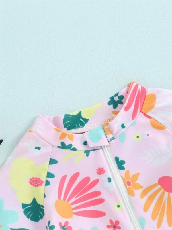 Barboteuse anti-UV zip floral – Image 5