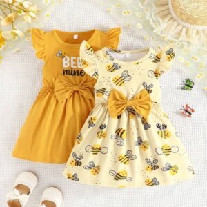 Ensemble 2 pcs robe abeille