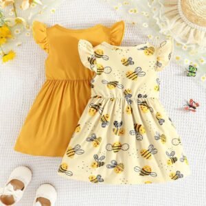 Ensemble 2 pcs robe abeille