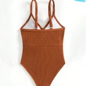 Maillot bain volants bretelles