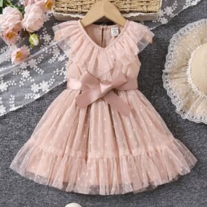 Robe sans manches pois