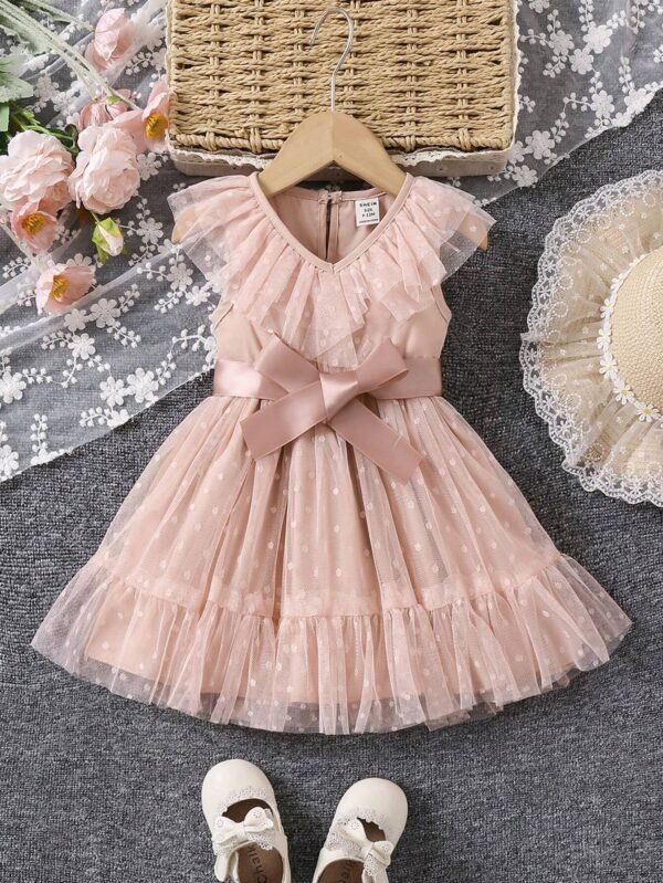 Robe sans manches pois