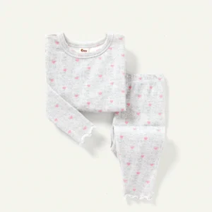 Ensemble 2 pcs festonné ajusté