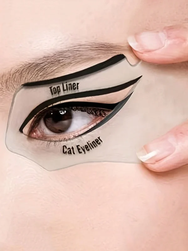 2 pcs pochoirs eyeliner cils