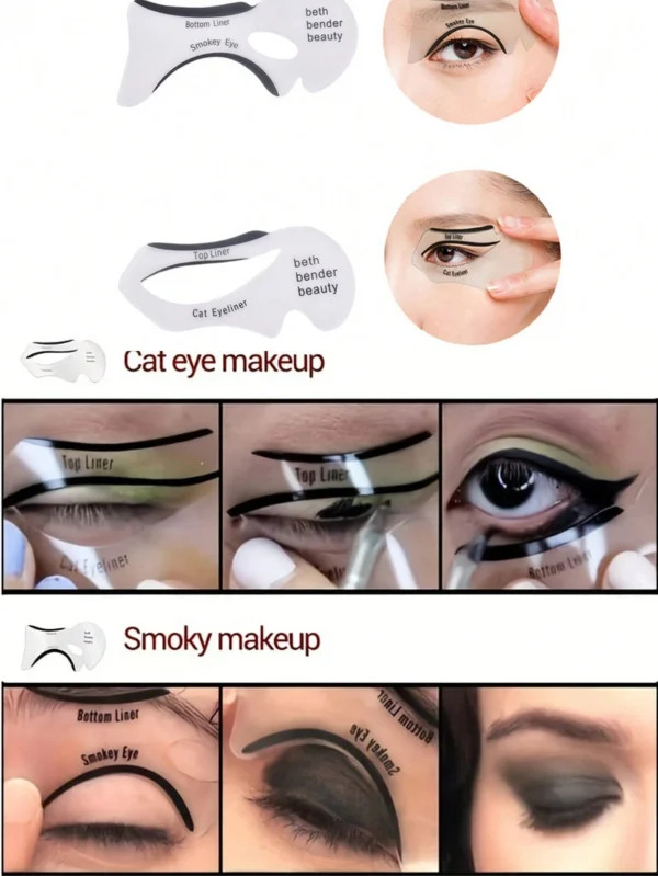 2 pcs pochoirs eyeliner cils – Image 4