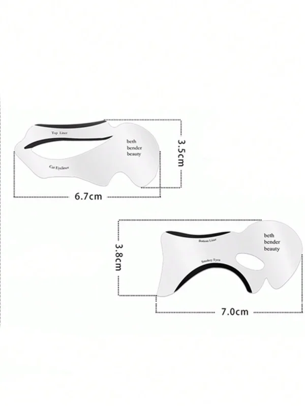 2 pcs pochoirs eyeliner cils – Image 3