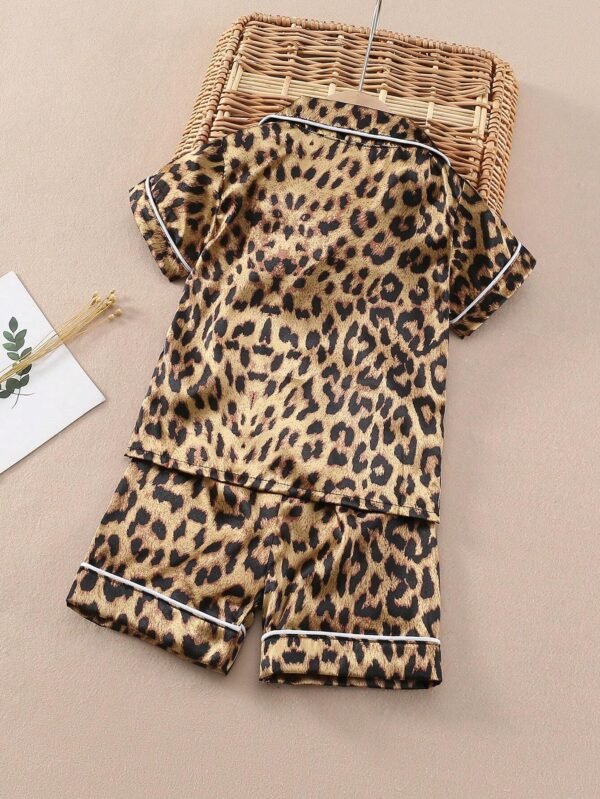 2 pcs pyjama léopard court – Image 2