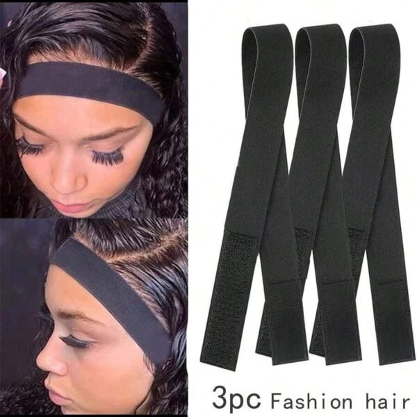 3 pcs bandes élastiques perruque