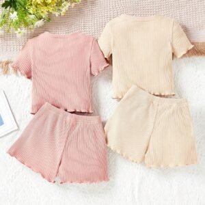 Ensemble 4 pcs broderie florale