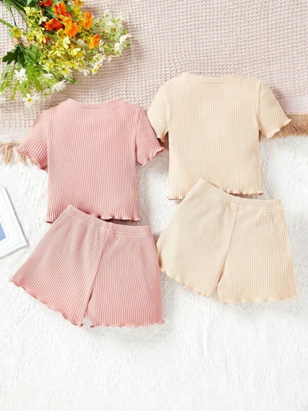Ensemble 4 pcs broderie florale – Image 2