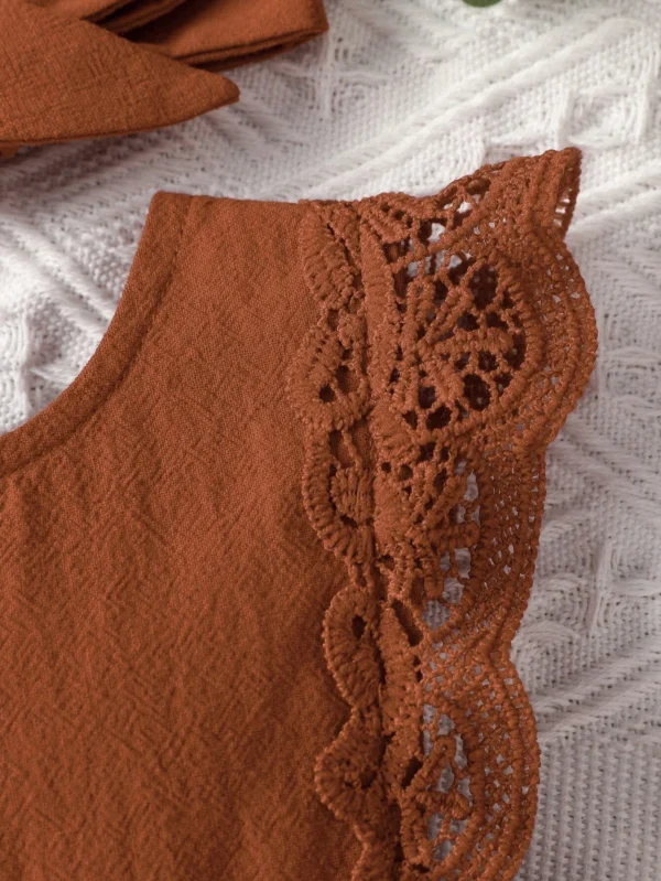 Robe volants dentelle bébé – Image 5