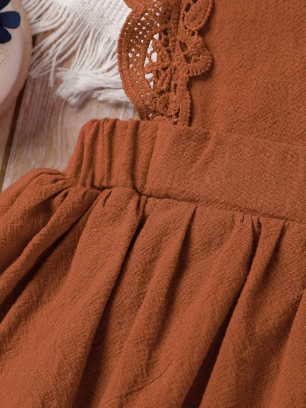 Robe volants dentelle bébé – Image 6