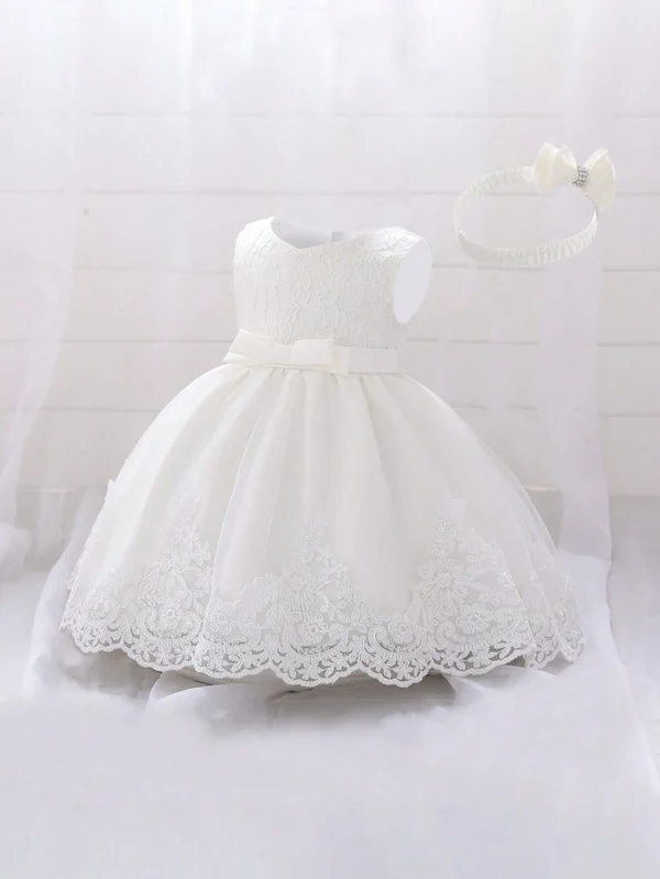 Robe princesse nœud bandeau – Image 3