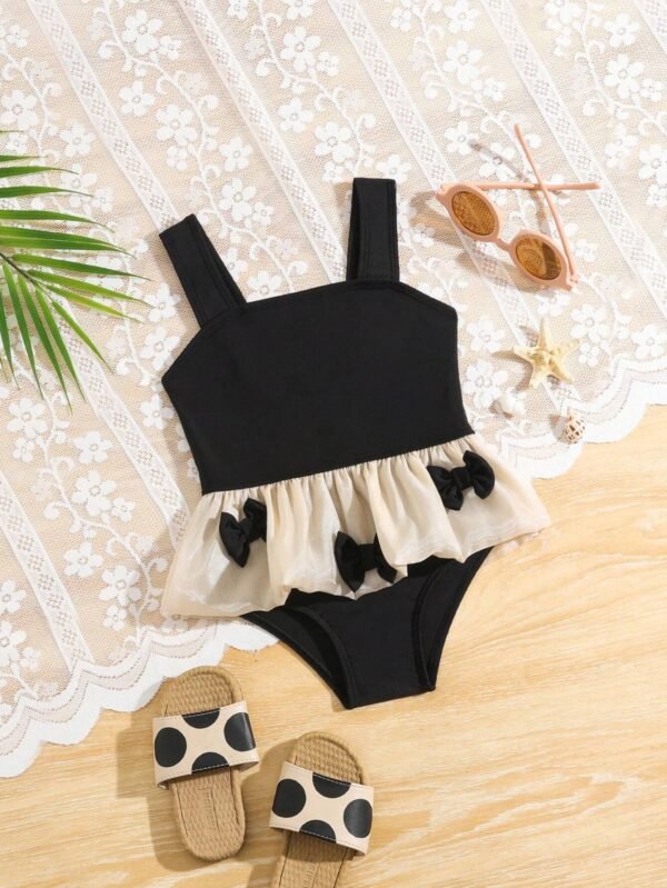 Maillot bain bretelles papillons
