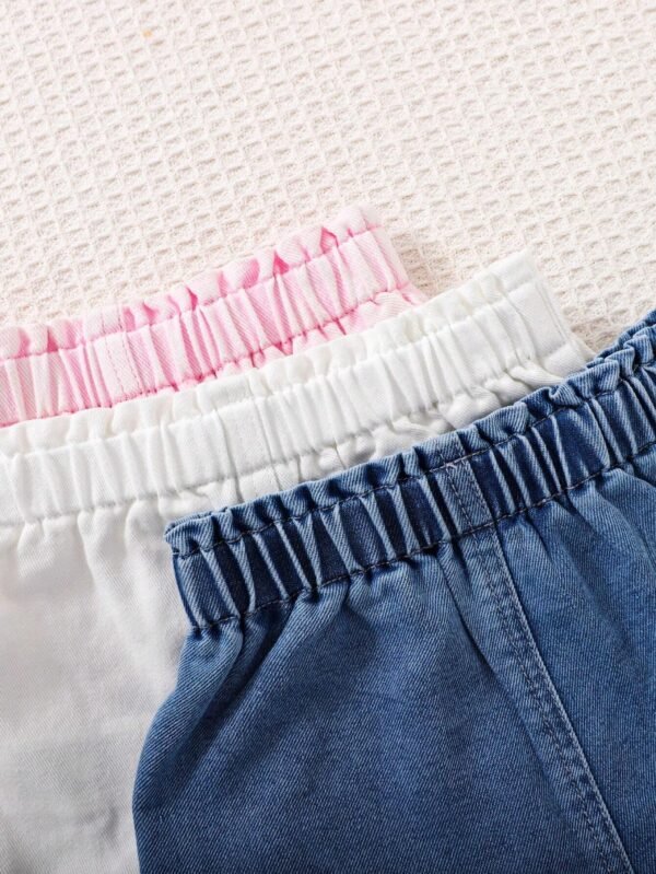 3 pcs shorts jean volants – Image 3