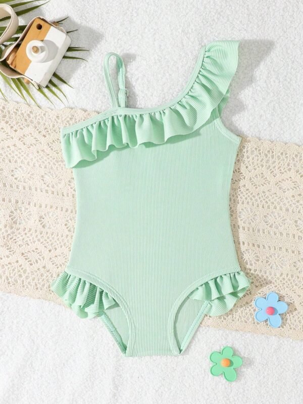 Maillot bain col volants