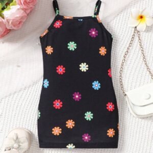 Robe été motif floral