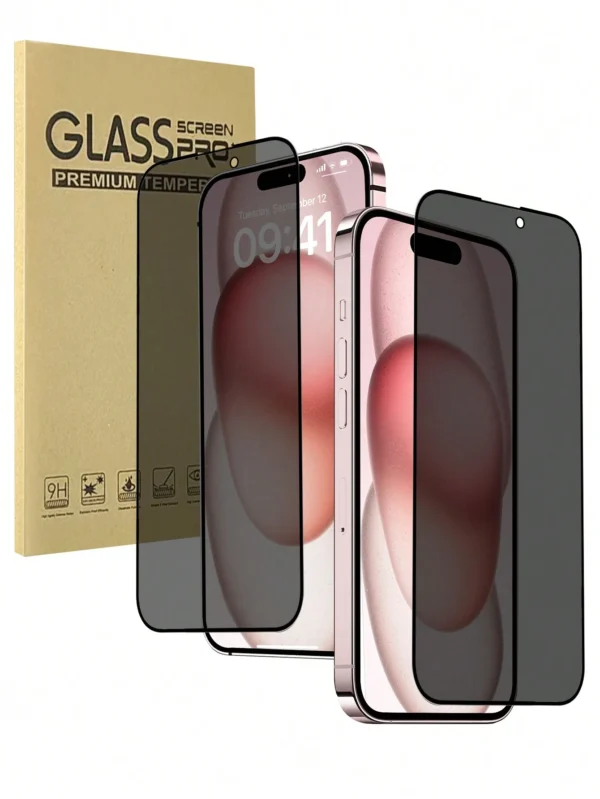 2 pcs verre privé Apple – Image 2