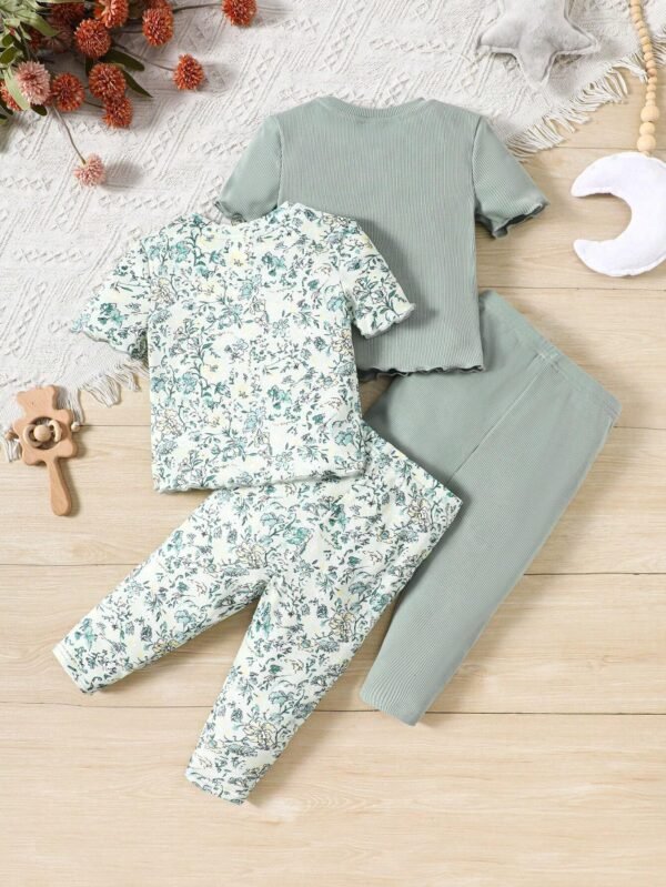 4 pcs pyjama tricoté bébé – Image 2