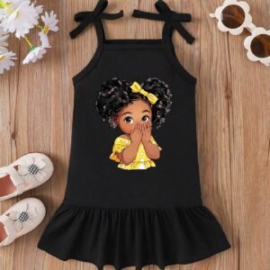 Robe bretelles imprimé bébé