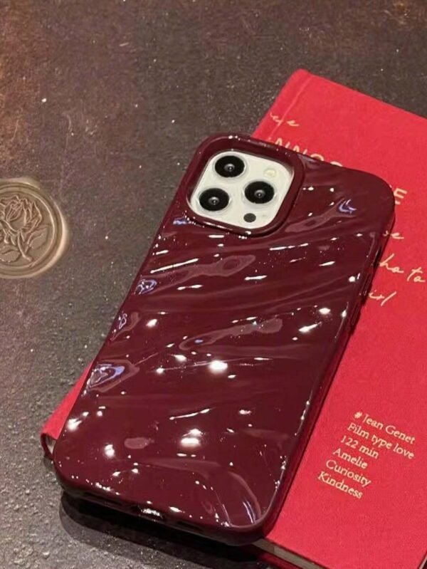 Coque souple 3D pomme bourgogne – Image 6