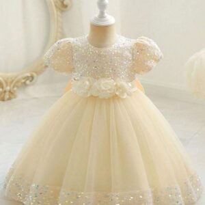Robe soirée nœud sequins