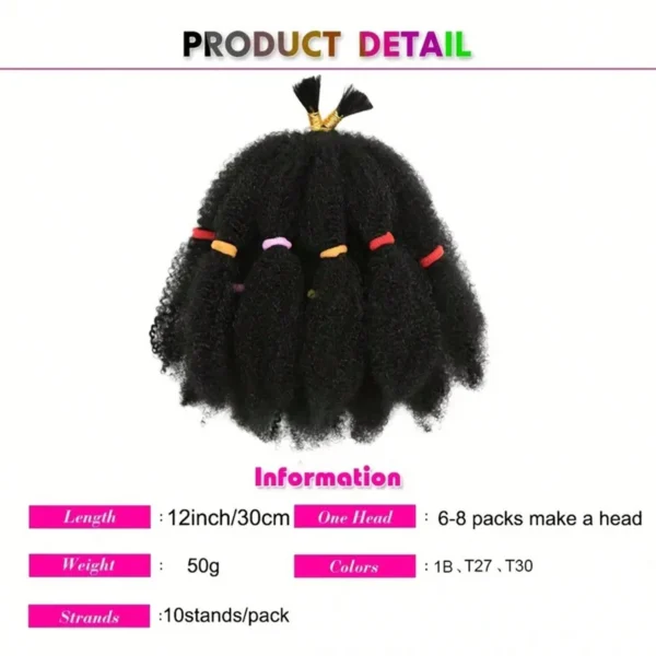 Cheveux torsadés afro 12 – Image 3