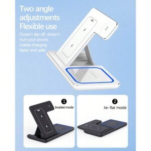 Socle sans fil LED pliable