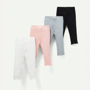 4 pcs pantalons papillon appliqué