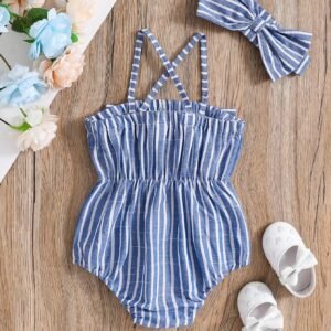 2 pcs body rayé + bandeau