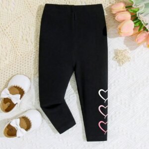 Legging cœur dégradé coton