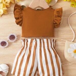 2 pcs top torsadé short