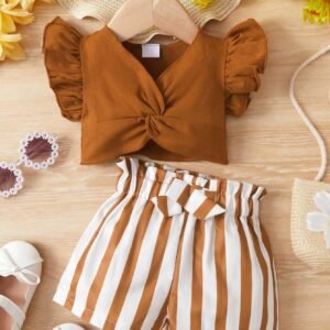 2 pcs top torsadé short