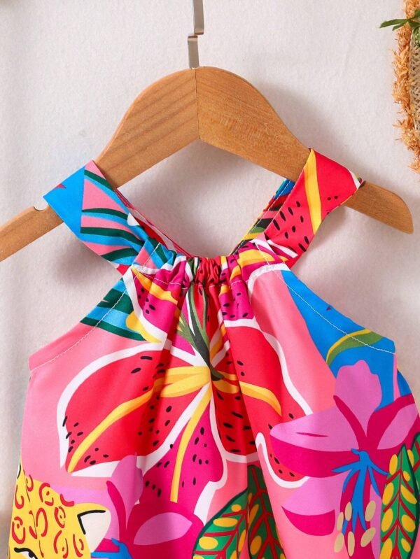 Robe tropicale ras-du-cou bébé – Image 3