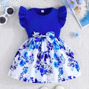 Robe manches flottantes bébé