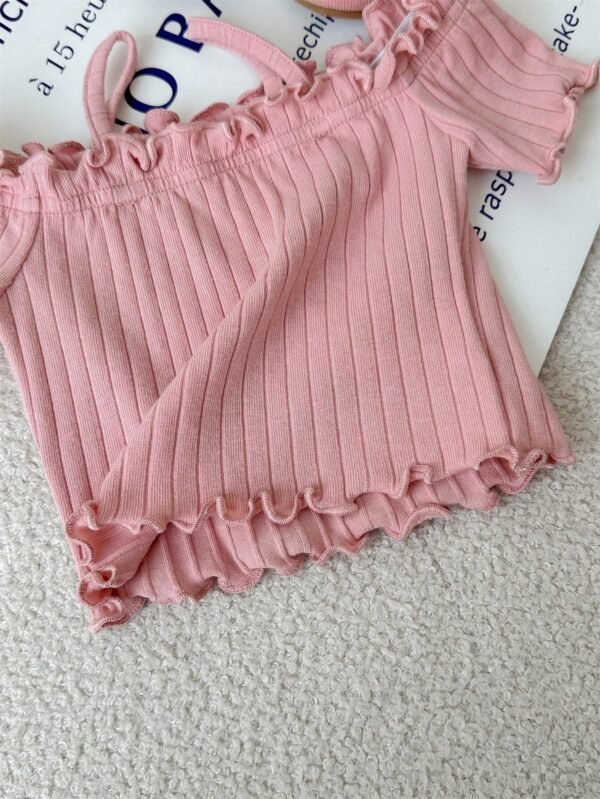 3 pcs tops tricot épaule dénudée – Image 4