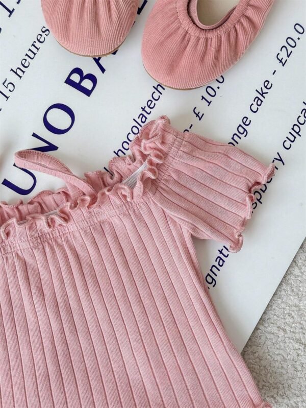 3 pcs tops tricot épaule dénudée – Image 6