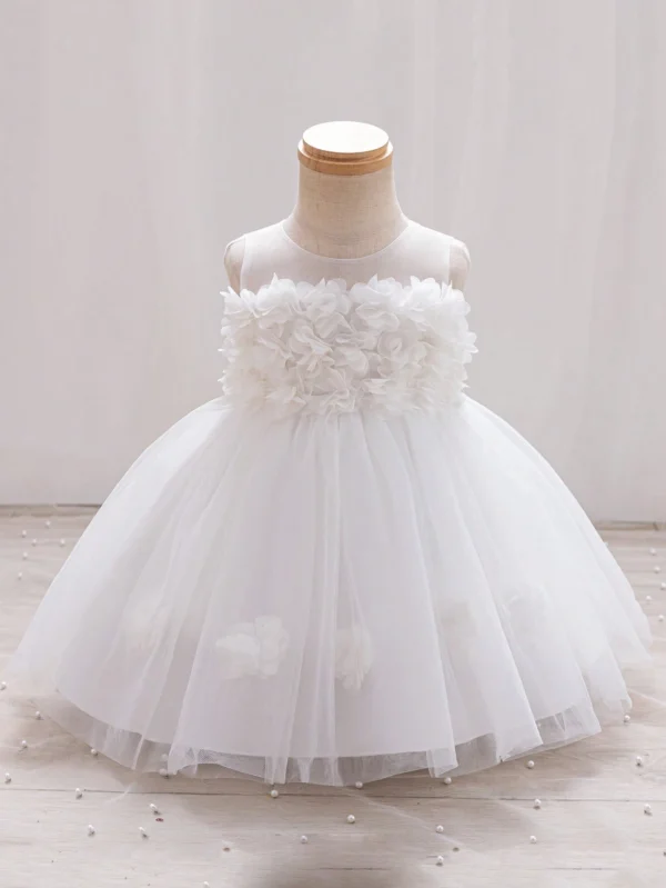 Robe mariage fleurs 3D