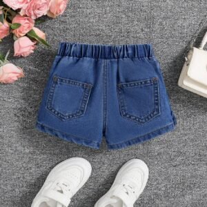 Jupe-short jean volants boho
