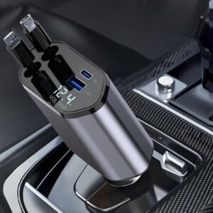 Chargeur voiture rétractable 100W