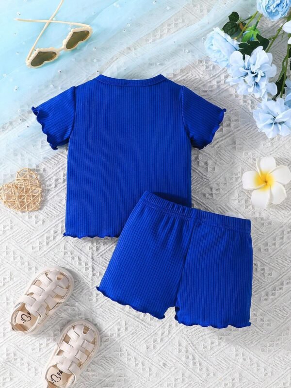2 pcs haut fleur short – Image 2