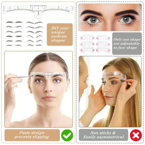 10 pcs règle microblading précision – Image 5