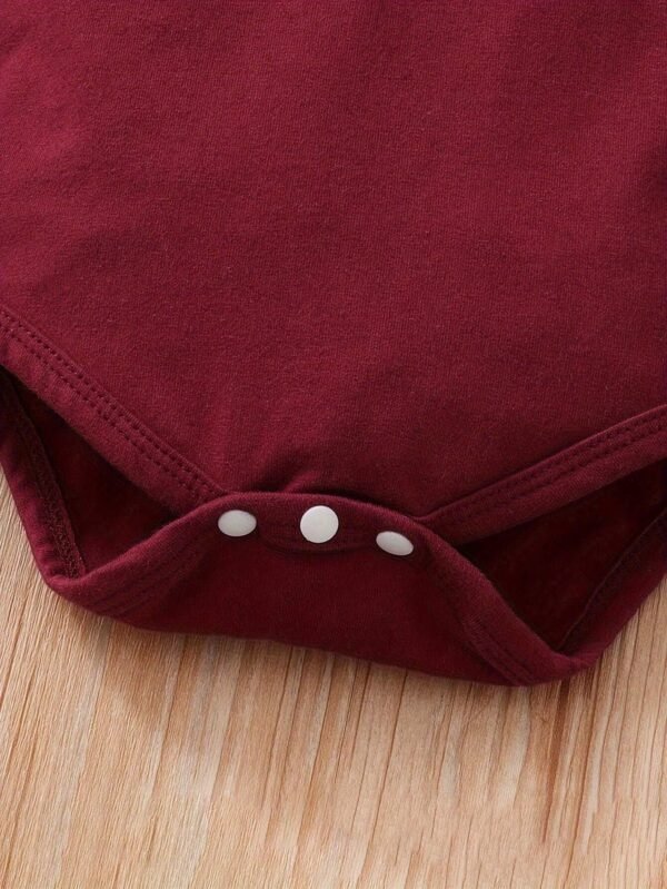 3 pcs haut uni + salopette + bandeau – Image 7