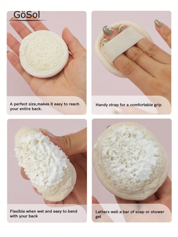 Tampons exfoliants loofah 2 pcs – Image 4