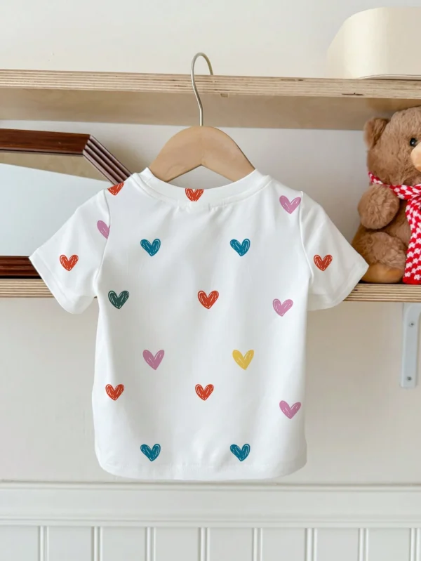 T-shirt manches courtes cœur – Image 2