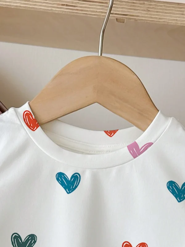 T-shirt manches courtes cœur – Image 3