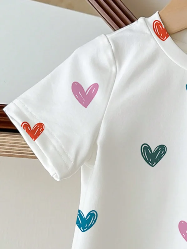 T-shirt manches courtes cœur – Image 4