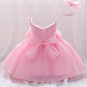 Robe satin fleurs tulle