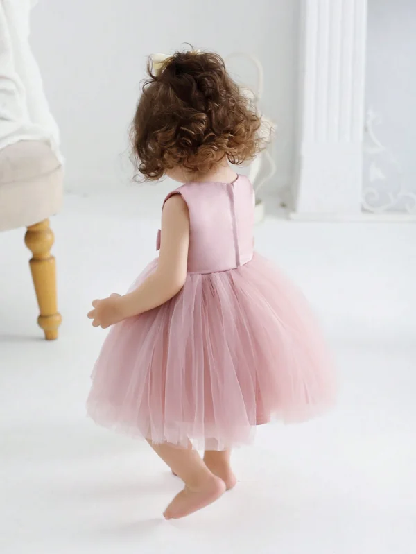 Robe tulle rose 0-2 ans – Image 5